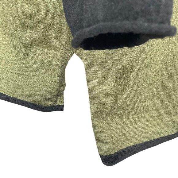 Habitat Moss Green Wool Blend Boxy Cowlneck Lagenlook Pullover Top Women’s Small - Picture 9 of 11